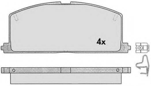 RAICAM RA05750 Комплект тормозных колодок, дисковый тормоз