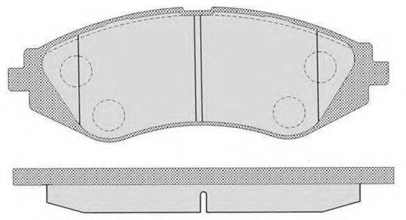 RAICAM RA06450 Комплект тормозных колодок, дисковый тормоз