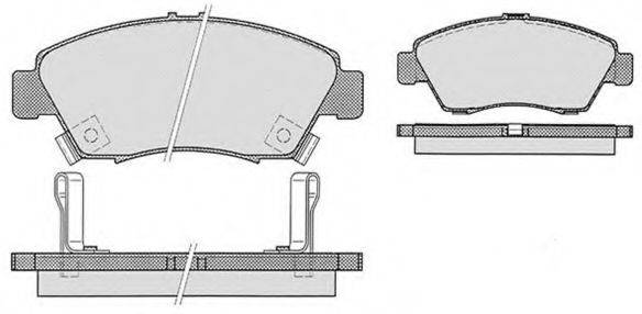 RAICAM RA07480 Комплект тормозных колодок, дисковый тормоз