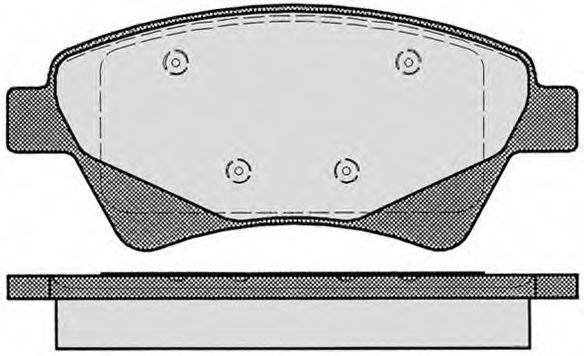 RAICAM RA07580 Комплект тормозных колодок, дисковый тормоз