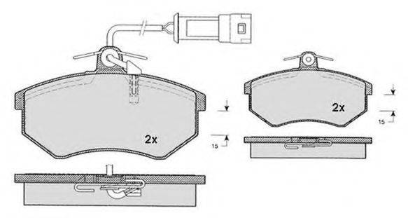 RAICAM RA08131 Комплект тормозных колодок, дисковый тормоз