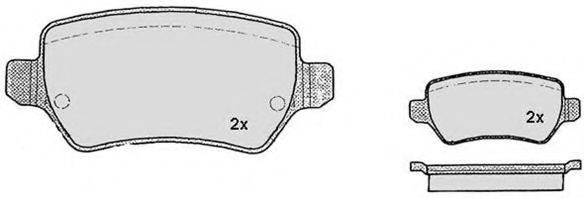 RAICAM RA08151 Комплект тормозных колодок, дисковый тормоз