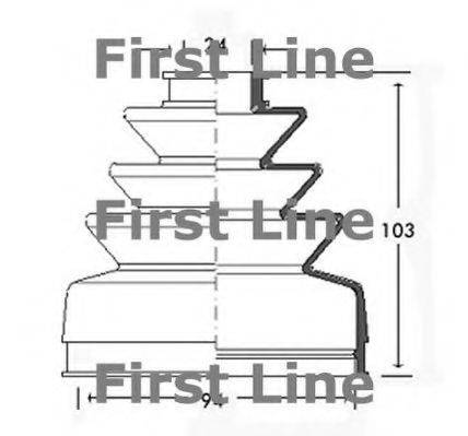 FIRST LINE FCB2429 Пыльник, приводной вал