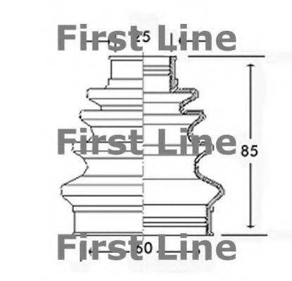 FIRST LINE FCB2442 Пыльник, приводной вал