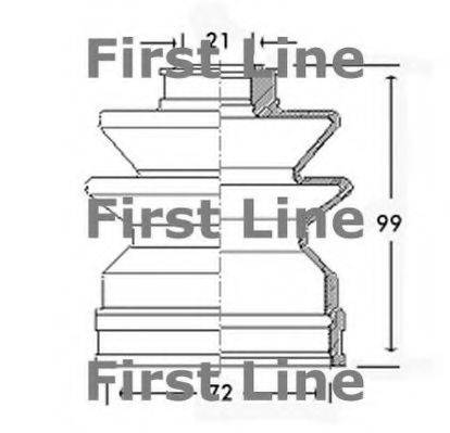 FIRST LINE FCB2484 Пыльник, приводной вал