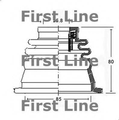 FIRST LINE FCB2541 Пыльник, приводной вал