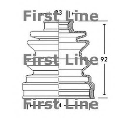 FIRST LINE FCB2614 Пыльник, приводной вал