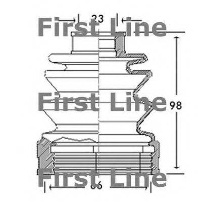 FIRST LINE FCB2617 Пыльник, приводной вал