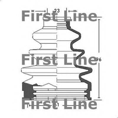 FIRST LINE FCB2622 Пыльник, приводной вал