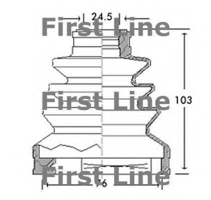 FIRST LINE FCB2648 Пыльник, приводной вал