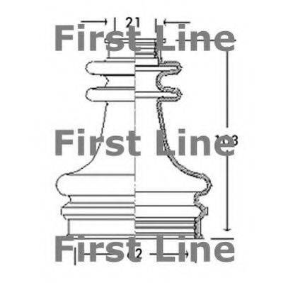 FIRST LINE FCB2670 Пыльник, приводной вал