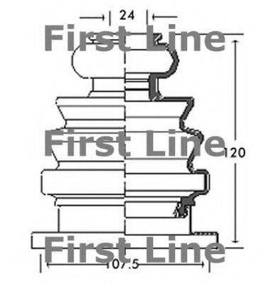 FIRST LINE FCB2682 Пыльник, приводной вал