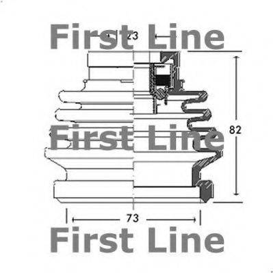 FIRST LINE FCB2688 Пыльник, приводной вал