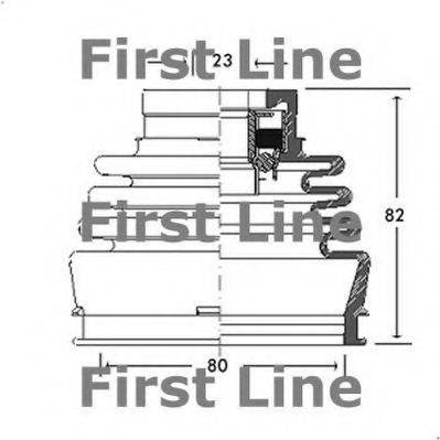 FIRST LINE FCB2689 Пыльник, приводной вал