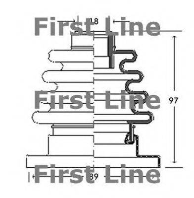 FIRST LINE FCB2720 Пыльник, приводной вал