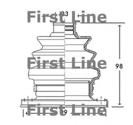 FIRST LINE FCB2766 Пыльник, приводной вал