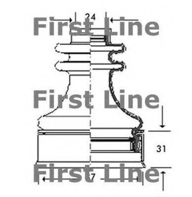 FIRST LINE FCB2778 Пыльник, приводной вал