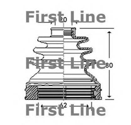 FIRST LINE FCB2786 Пыльник, приводной вал