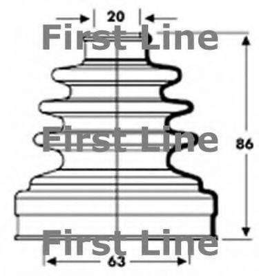 FIRST LINE FCB2801 Пыльник, приводной вал