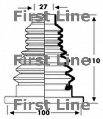 FIRST LINE FCB2804 Пыльник, приводной вал