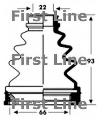 FIRST LINE FCB2805 Пыльник, приводной вал