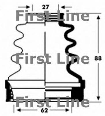 FIRST LINE FCB2806 Пыльник, приводной вал