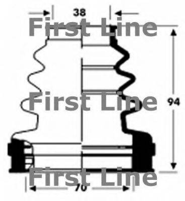 FIRST LINE FCB2807 Пыльник, приводной вал