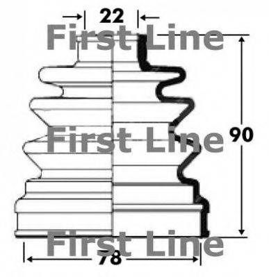 FIRST LINE FCB2809 Пыльник, приводной вал