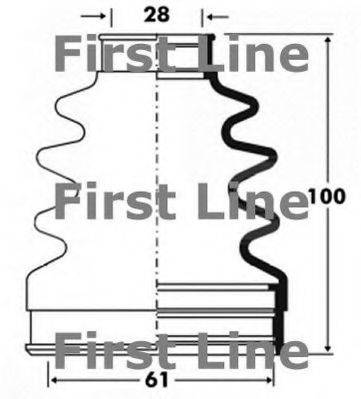 FIRST LINE FCB2838 Пыльник, приводной вал