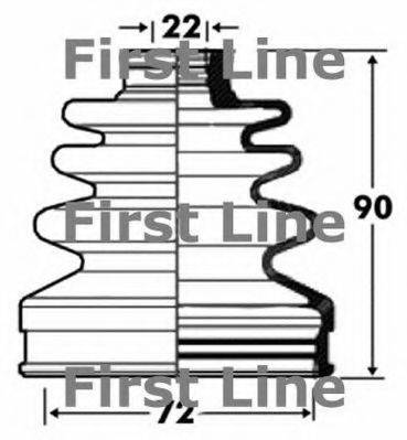 FIRST LINE FCB2842 Пыльник, приводной вал