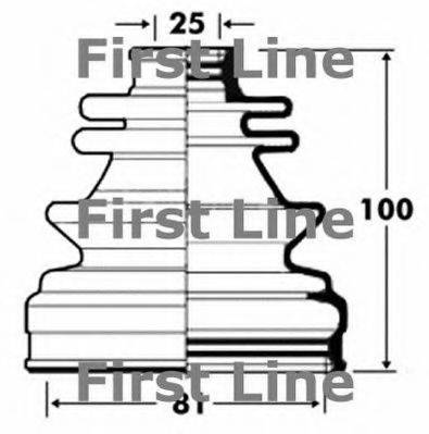 FIRST LINE FCB2845 Пыльник, приводной вал