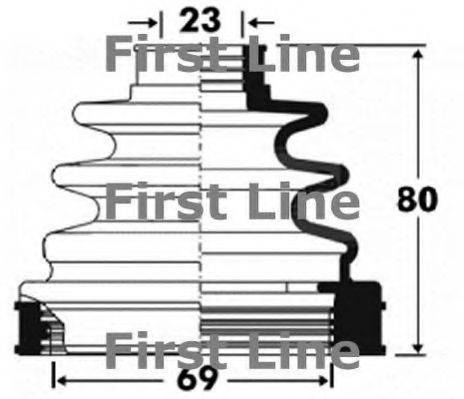 FIRST LINE FCB2854 Пыльник, приводной вал