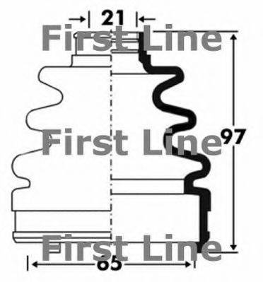 FIRST LINE FCB2859 Пыльник, приводной вал