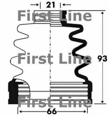 FIRST LINE FCB2861 Пыльник, приводной вал