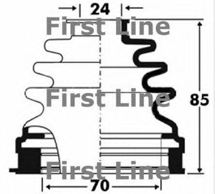 FIRST LINE FCB2881 Пыльник, приводной вал