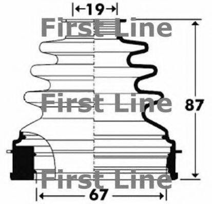 FIRST LINE FCB2901 Пыльник, приводной вал