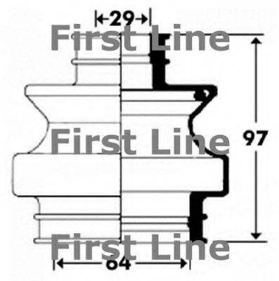FIRST LINE FCB2910 Пыльник, приводной вал