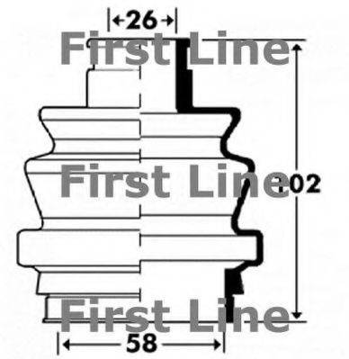 FIRST LINE FCB2911 Пыльник, приводной вал