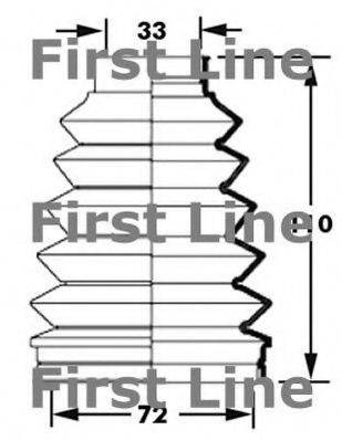 FIRST LINE FCB6000 Пыльник, приводной вал