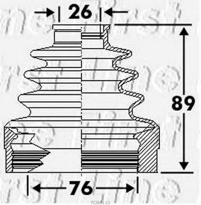FIRST LINE FCB6112 Пыльник, приводной вал