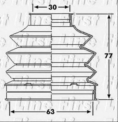 FIRST LINE FCB6195 Пыльник, приводной вал
