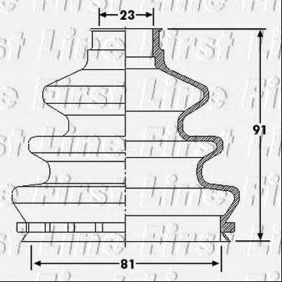 FIRST LINE FCB6200 Пыльник, приводной вал