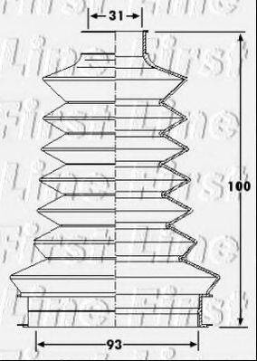 FIRST LINE FCB6202 Пыльник, приводной вал