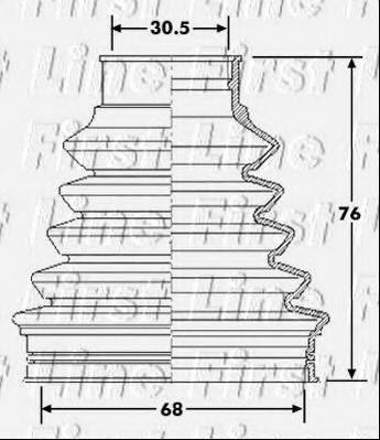 FIRST LINE FCB6203 Пыльник, приводной вал