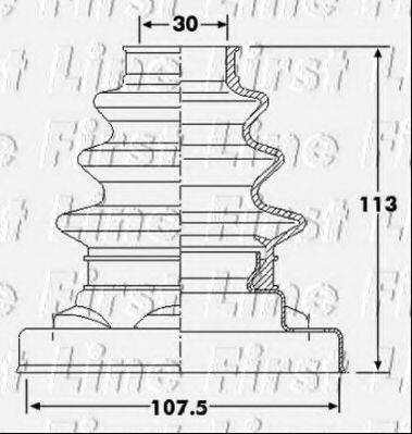 FIRST LINE FCB6218 Пыльник, приводной вал