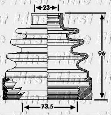 FIRST LINE FCB6222 Пыльник, приводной вал