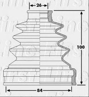 FIRST LINE FCB6224 Пыльник, приводной вал