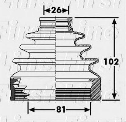 FIRST LINE FCB6267 Пыльник, приводной вал
