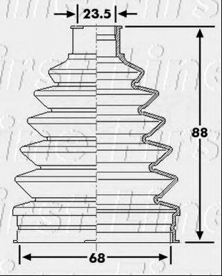 FIRST LINE FCB6270 Пыльник, приводной вал