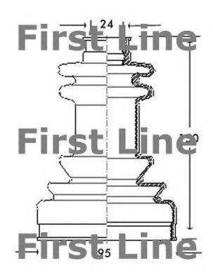 FIRST LINE FCB2038 Пыльник, приводной вал